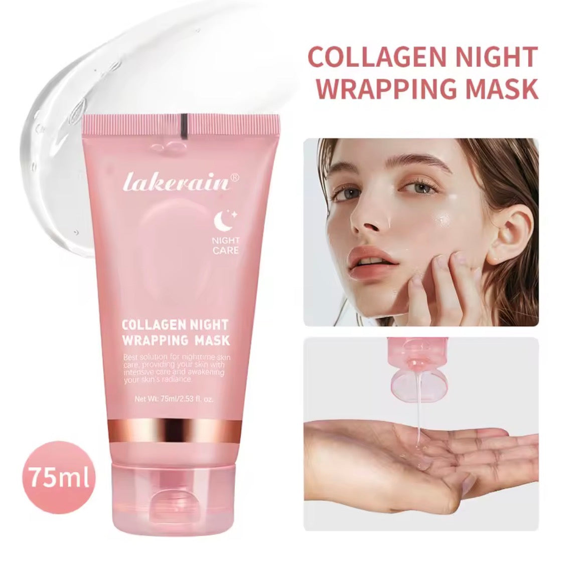 lakerain™ Collagen Wrapping Mask – Overnight Glass Skin Treatment