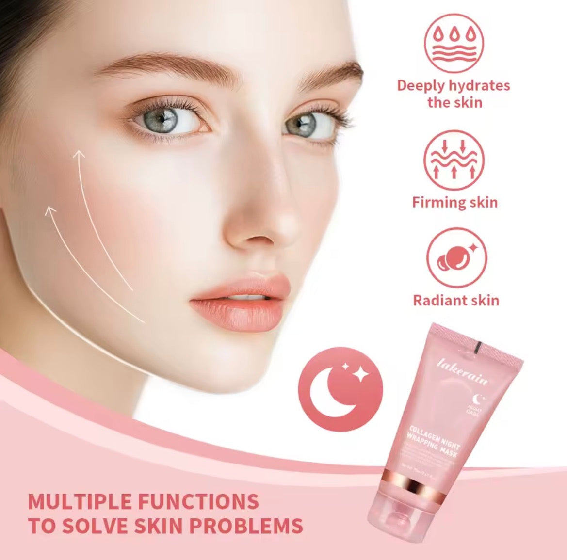 lakerain™ Collagen Wrapping Mask – Overnight Glass Skin Treatment